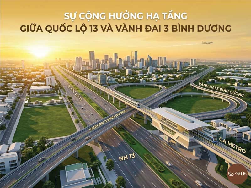 Sự Cộng Hưởng Hạ Tầng Giữa Quốc Lộ 13 Và Vành Đai 3: Đòn Bẩy Bất Động Sản Bình Dương
