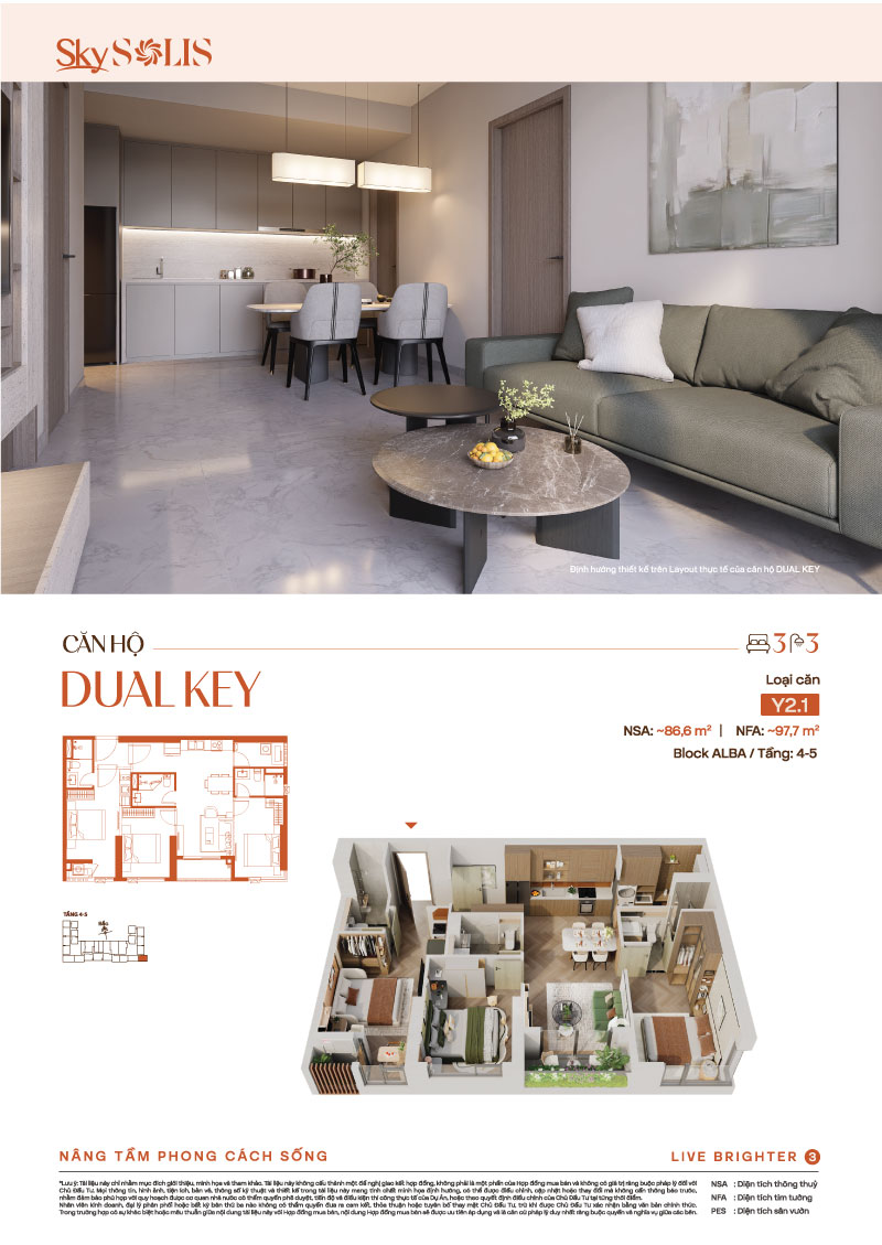 Căn Hộ Dual Key Sky Solis: Giải Pháp "2 Trong 1" Tối Ưu Không Gian & Dòng Tiền